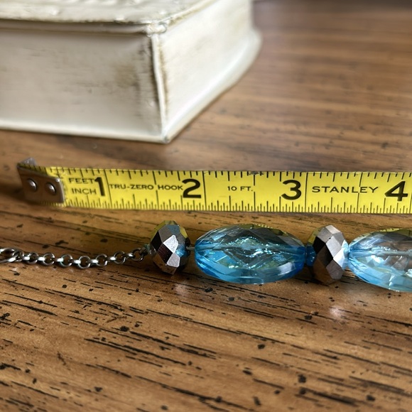 STUNNING Faceted Stone Necklace - Picture 8 of 9